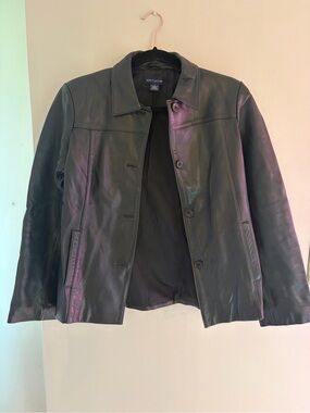 Ann Taylor Black Leather Jacket